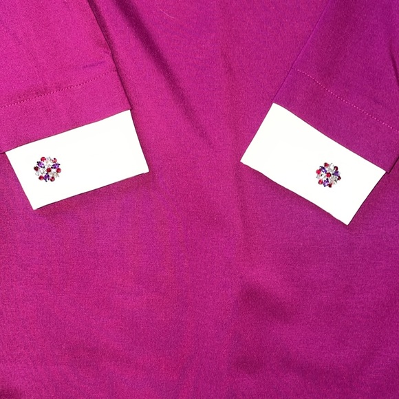 NWOT Cynthia Steffe | Jeweled Sleeve Collared Dress | Size 4 - Picture 2 of 3